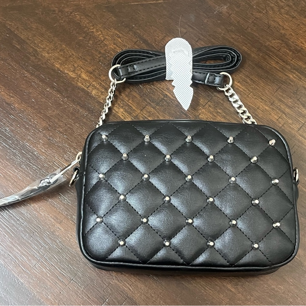 Rebecca Minkoff Black Top Zip Crossbody Bag